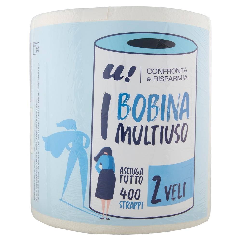 Asciugatutto Multiuso 2 Veli 400 Strappi U! Confronta e Risparmia